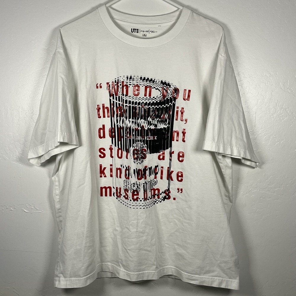 Uniqlo UT x Andy Warhol Campbell's Soup White T Shirt XL